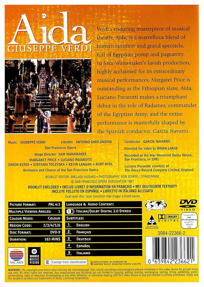 その他 Aida / [DVD] [Import] 2mvetro Verdi: Aida | Warner Classics